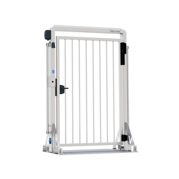 V-DOOR | dimensions: 1000 x 1516 x 2205 mm, passage width: 1290 mm | door on steel plate | purely mechanical